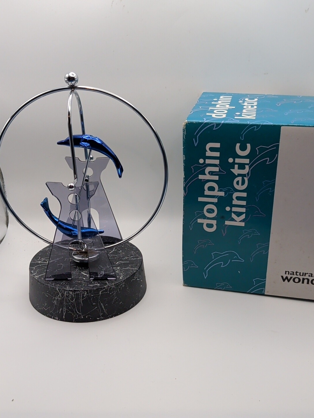 Vintage Natural Wonders Kinetic Dolphin Very Good Preowned With Original Box